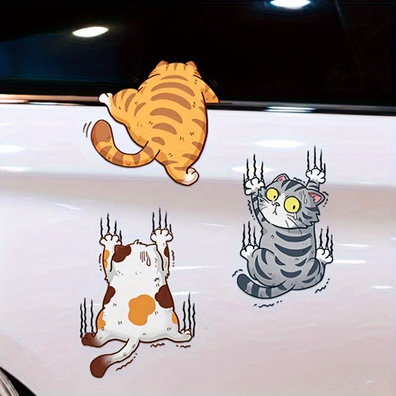 Climbing Cats Car Sticker