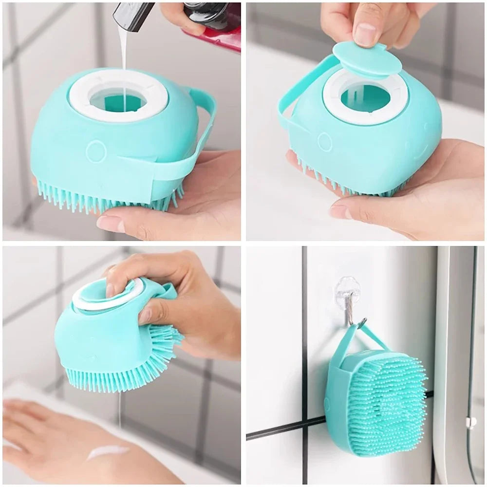 Bath Massage Brush Bathroom Multifunctional Puppy Big Dog Cat