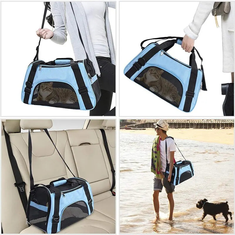 Cat Carrier Soft-Sided Pet Travel Carrier for Cats